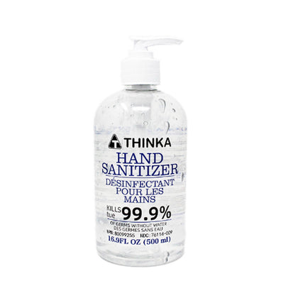 Thinka Hand Sanitizer 500ml (Gel)- USP Grade - ASTM E2315 Lab test Approved.
